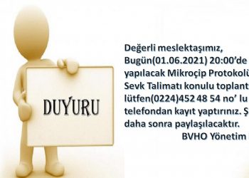 Mikroçip Protokolü ve Sevk Talimatı konulu toplantı