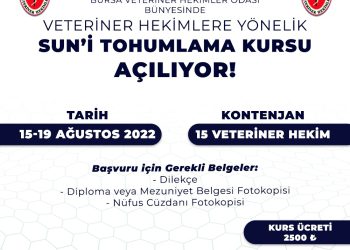 SUNİ TOHUMLAMA KURSU AÇILIYOR