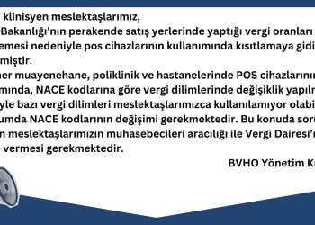 NACE Kodları Hakkında Duyuru