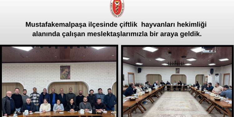 Mustafakemalpaşa ilçesinde çiftlik hayvanları hekimliği alanında çalışan meslektaşlarımızla bir araya geldik.