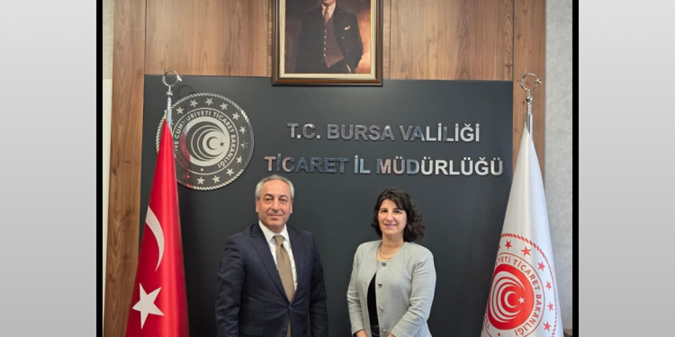 Bursa Veteriner Hekimler Odası Başkanı Veteriner Hekim Melike Baysal, Bursa Ticaret İl Müdürü Sayın İsmail Aslanlar’ı ziyaret etti.