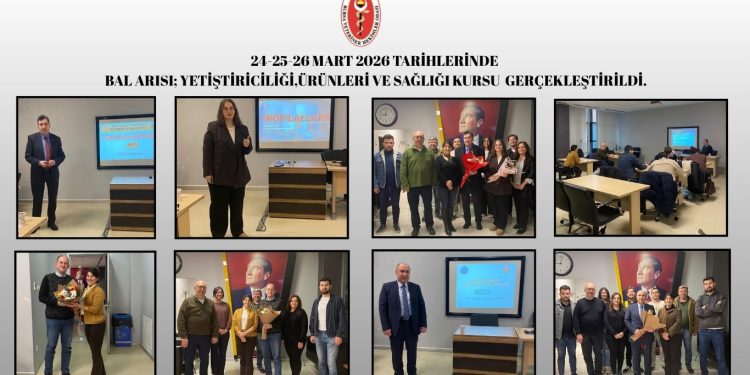 Bursa Veteriner Hekimler Odası’nda                                                    24-25-26 Mart 2026 Tarihlerinde Bal Arısı Yetiştiriciliği,  Ürünleri Ve Sağlığı Kursu Gerçekleştirildi.