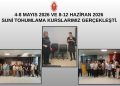 4-8 Mayıs 2026 ve 8-12 Haziran 2026 Suni Tohumlama Kurslarımız Gerçekleşti.