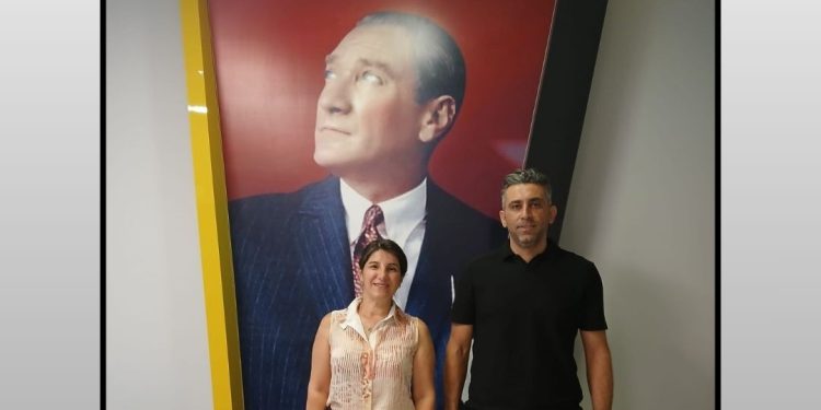 Veteriner Hekim Tuğrul Karadağ BVHO Yönetim Kurulu Başkanı Melike Baysal’ı ziyaret etti