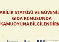 ARİLİK STATÜSÜ VE GÜVENİLİR GIDA KONUSUNDA KAMUOYUNA BİLGİLENDİRME