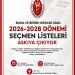 BVHO 2026-2028 Dönemi Seçmen Listeleri Askıya Çıkıyor
