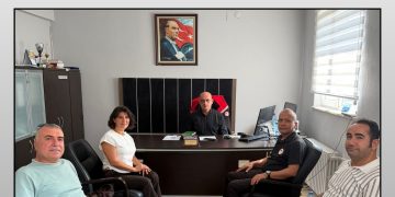 Bursa VHO Başkanı Melike Baysal ve Bursa VHO Yönetim Kurulu Üyesi Yusuf Enginar, Mudanya İlçe Tarım ve Orman Müdürü Ergün Karadağ’ı ziyaret etti.