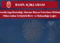 Bursa’da şap hastalığı alarmı: Bursa Veteriner Hekimler Odası’ndan Yetiştiricilere ve Bakanlığa Çağrı , Konulu Basın Açıklaması