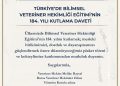 TÜRKİYE’DE BİLİMSEL VETERİNER HEKİMLİĞİ EĞİTiMİ’NİN 184. YILI KUTLAMA DAVETİ